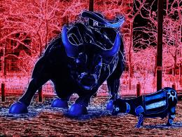 Wall Street Blue Bull Picture